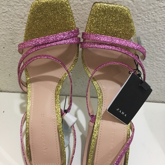Zara shiny multi-strap sandals - Picture 6 of 8